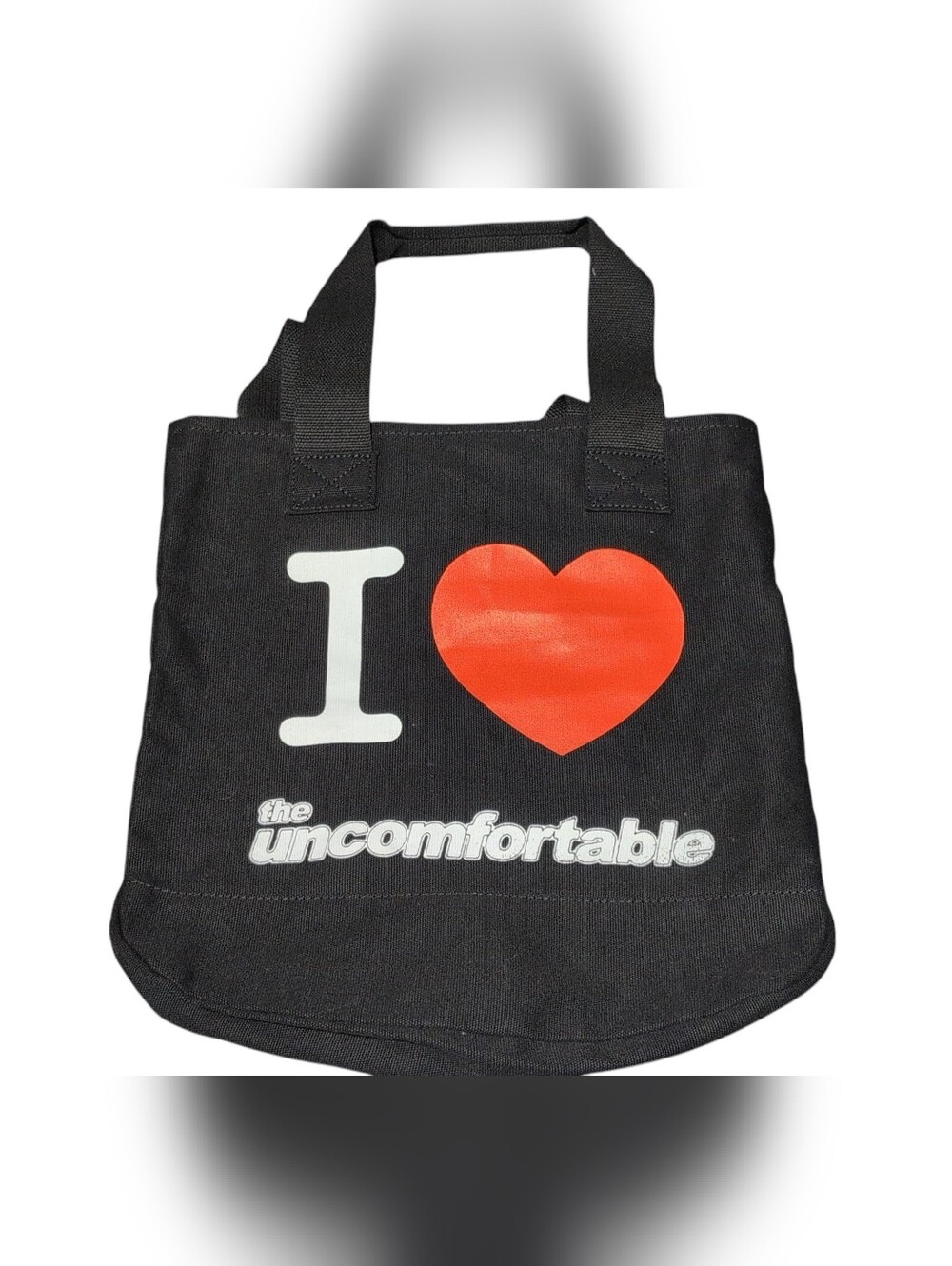 FBRC "I Heart The Uncomfortable" Black Canvas Tote Bag